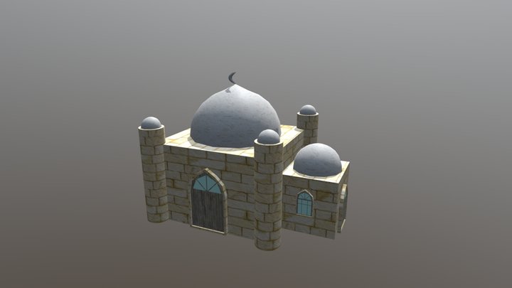 Simple Desert Mosque 3D Model