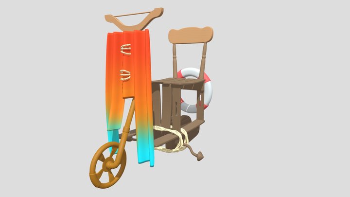 vespa_lowpoly 3D Model