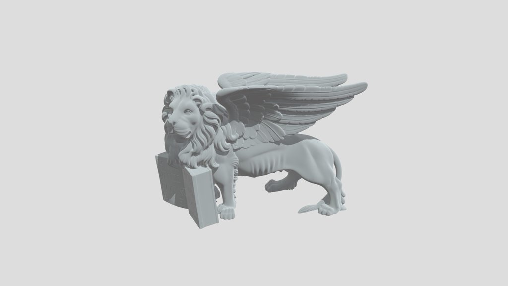 Winged Lion Statue