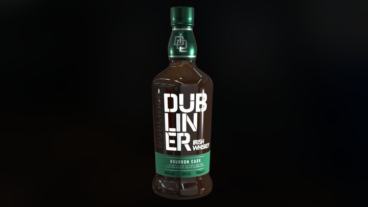 Dubliner Irish Whiskey - FINAL 3D Model