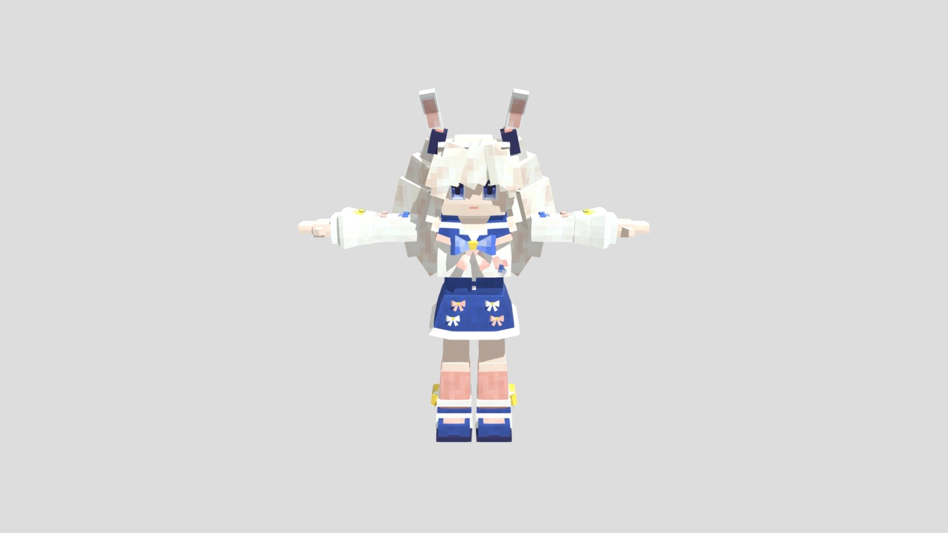 minecraft girl- Ayanami - 3D model by ntphuong_moe ...