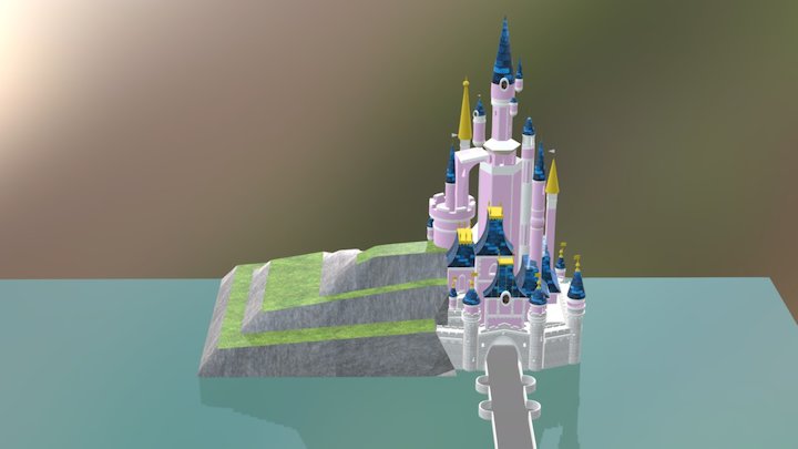 Disney Land Paris Castle. 3D Model