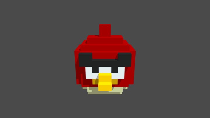 Angrybird Red 3D Model
