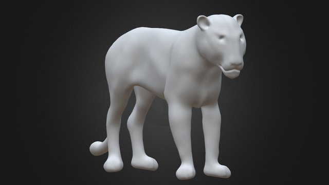 Lion Sculpting 3D Model