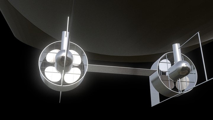 Ship Hull (With Propellers+Rudder) 3D Model