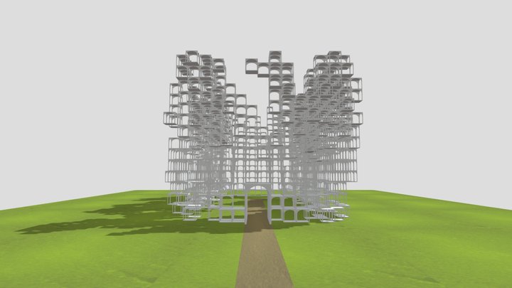 Hall of frame 3D Model