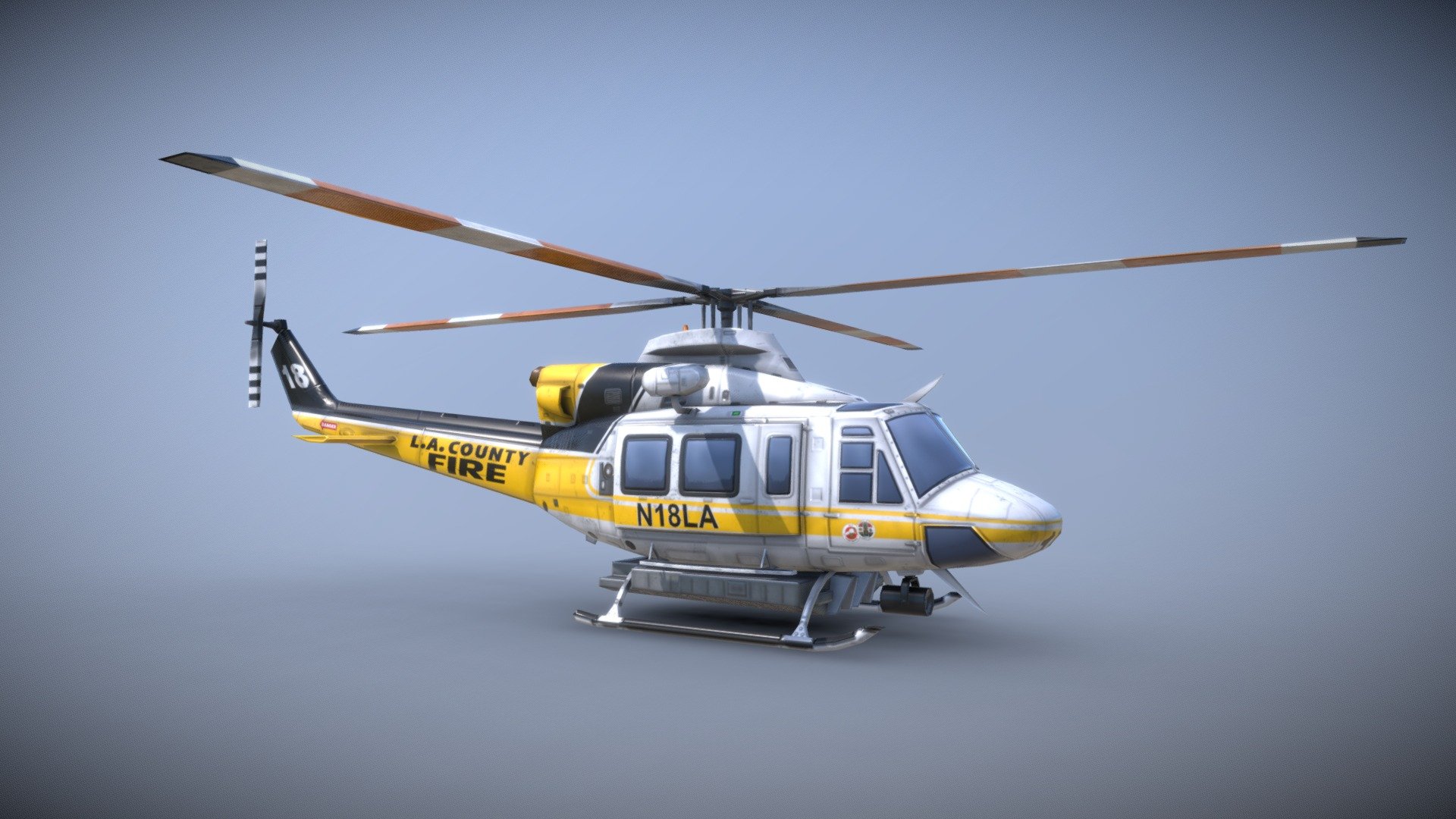 BELL 412 L.A. COUNTY FIRE