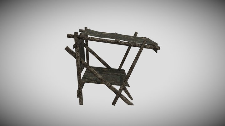 Market Table 3D Model