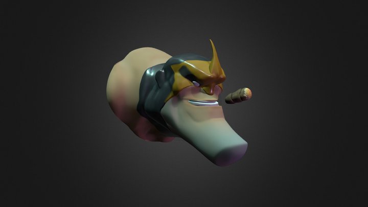 EL ZOMBO - Stylised Creation Bust SpeedSculpting 3D Model