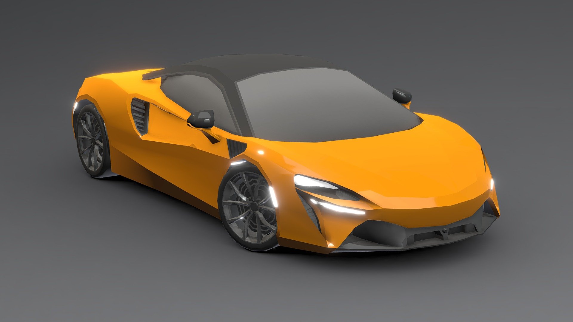 McLaren 2022 Low-poly 3D — Sketchfab embed 3D viewer