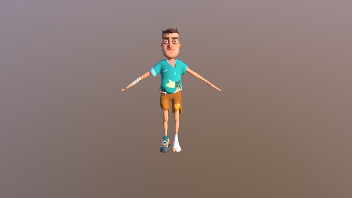 Hello-neighbor-kid-player 3D Model