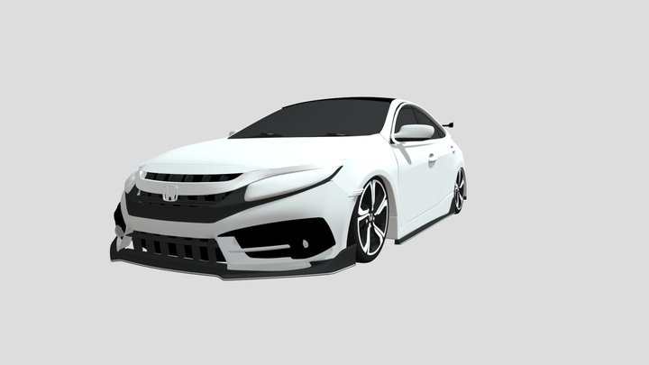 CIVIC CUSTUM 3D Model