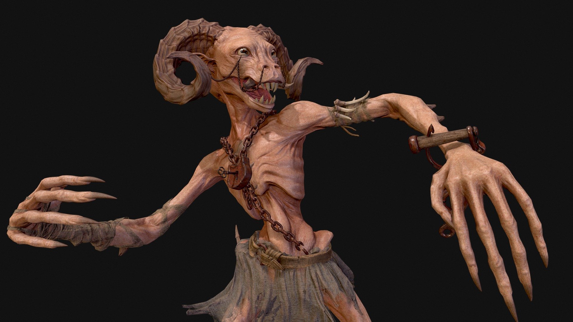 Devil 3d Model By Vladimir Bannykh [cbd7296] Sketchfab