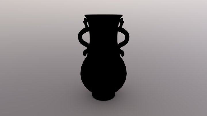 变釉双龙耳瓶 3D Model