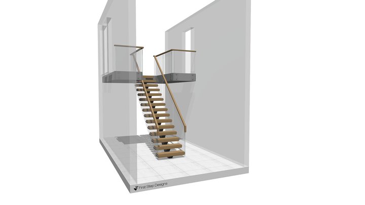 A Lievesley Spine Staircase design 3D Model