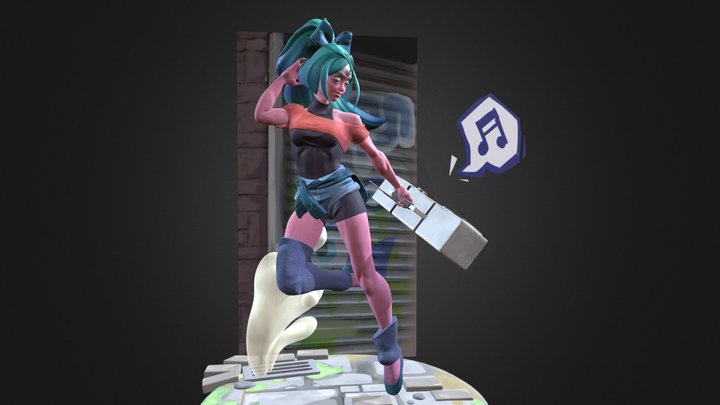 DAE - Stylized Creation Character 3D Model