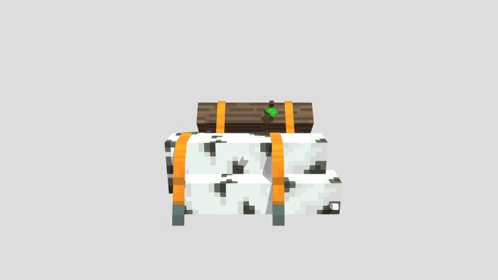 Minecraft Log Bundles 3D Model