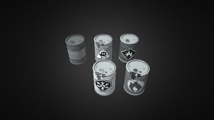 Barrels (Mouse: P.I. For Hire) 3D Model