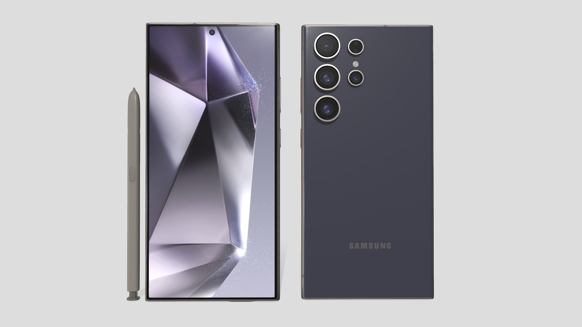 Galaxy S24 Ultra Titanium Violet - 3D model by JNO_Models