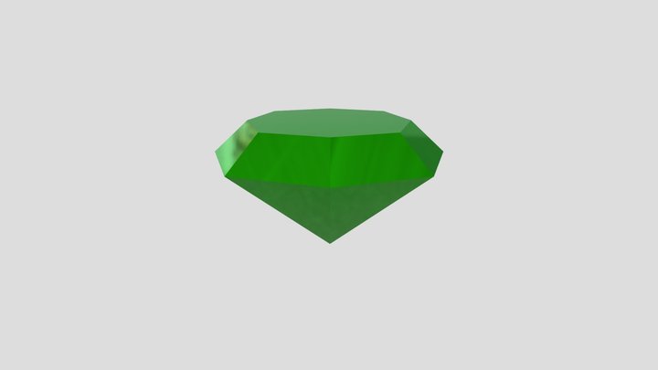 The 1st Chaos Emerald 3D Model