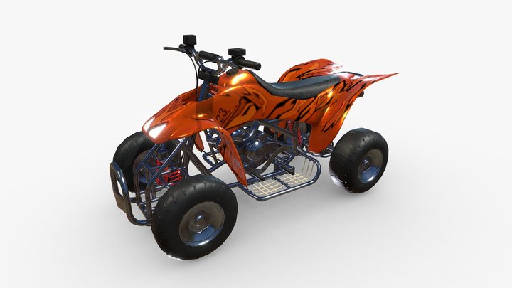 quad Bike v1 3D Model