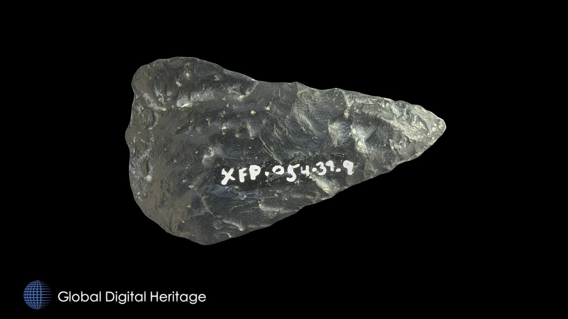 XFP-054-39-9 Biface, Sanak Island, Alaska.