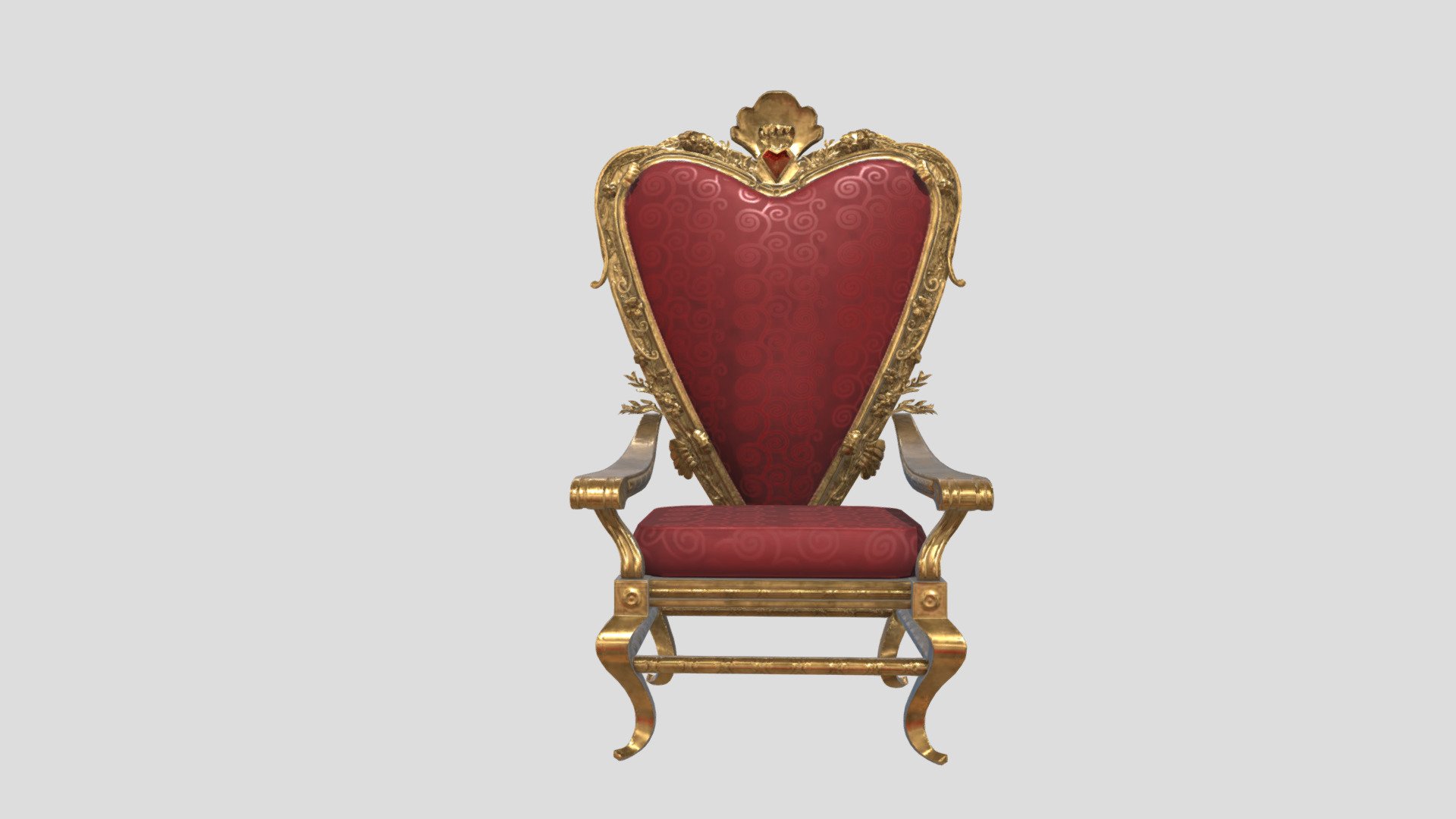 Queen\'s [cbe155e] - - Download Wonderland Alice Free Throne in smian (@smian) Red by model 3D