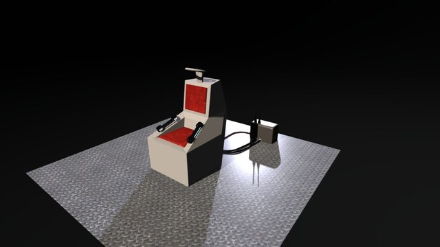 Mind Reading Electric Chair 3D Model