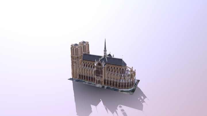 Notre Dame de Paris 3D Model