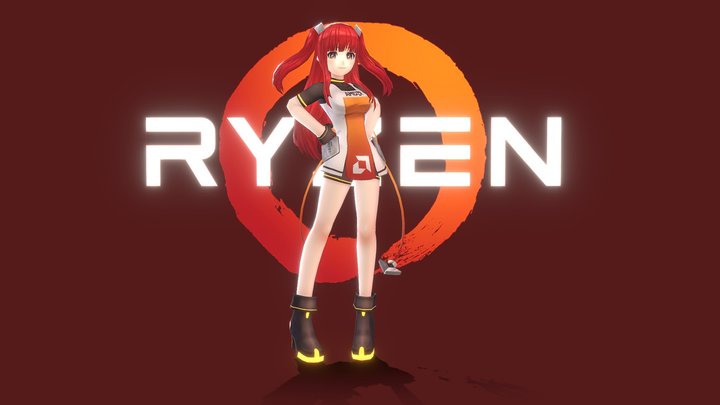 AMD RYZEN [Ryfa] 3D Model