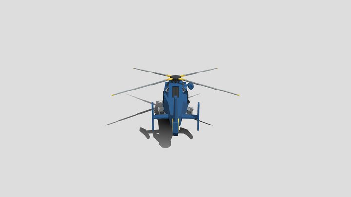 Jurassic Genesis ACU Helicopter 3D Model