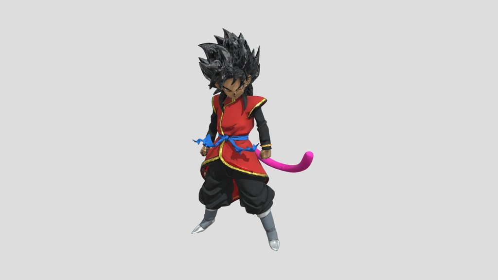 Crimson Saiyan Warrior