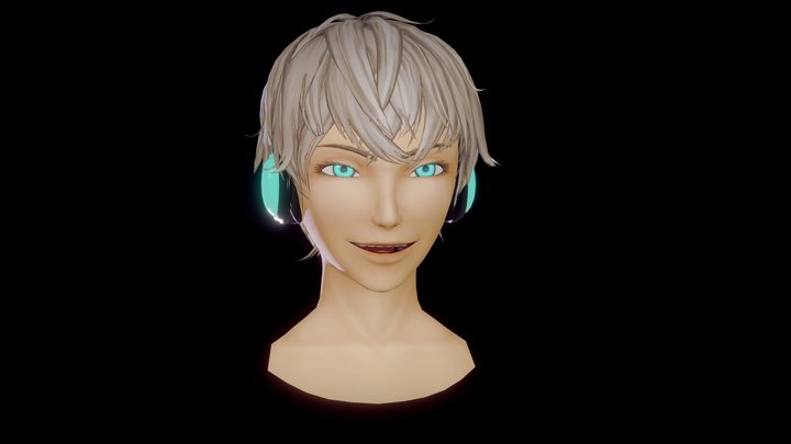 Frey facial animation test 3D Model