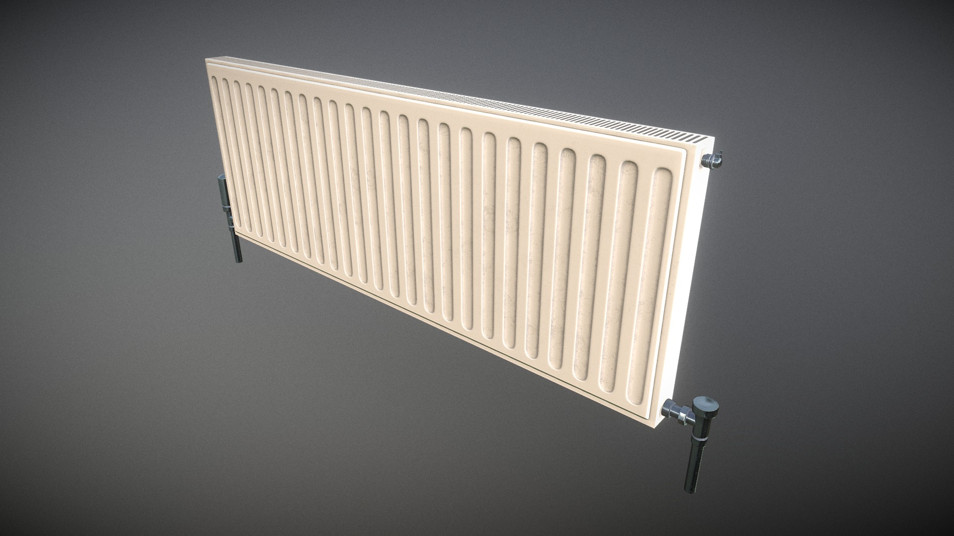 3D model Radiator - This is a 3D model of the Radiator. The 3D model is about a white rectangular object with a camera.