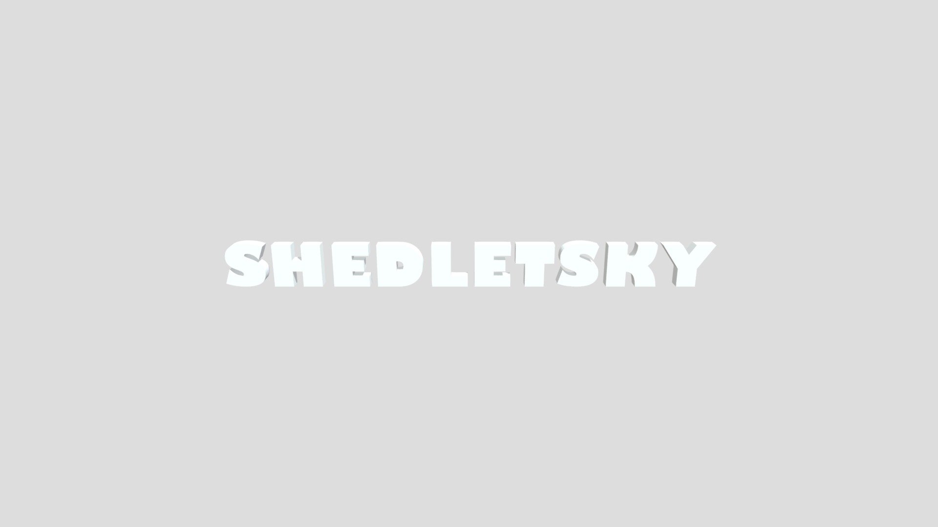 Shedletsky 3d text - Download Free 3D model by Auroraalex [cbe7590 ...