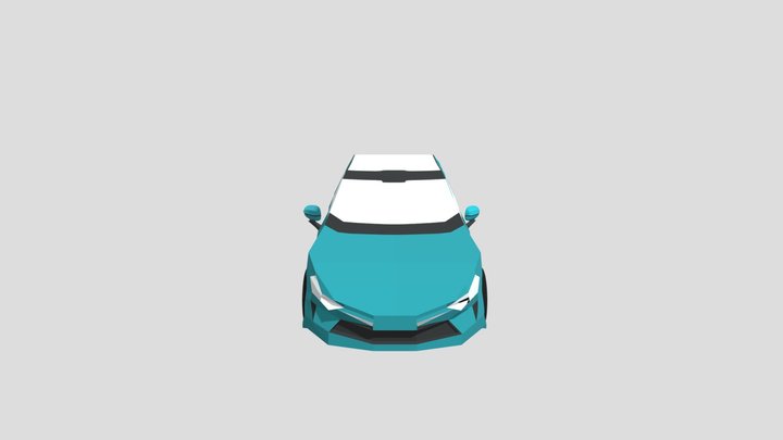 Carro Eletrico Low-Poly Electric Car