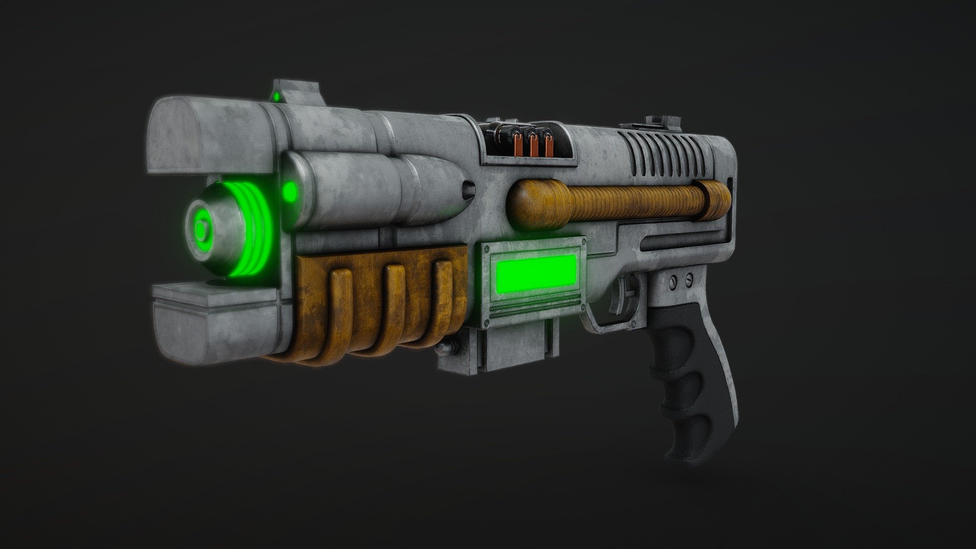 Plasma Defender From Fallout - 3D model by Fesss [cbe8b8e] - Sketchfab