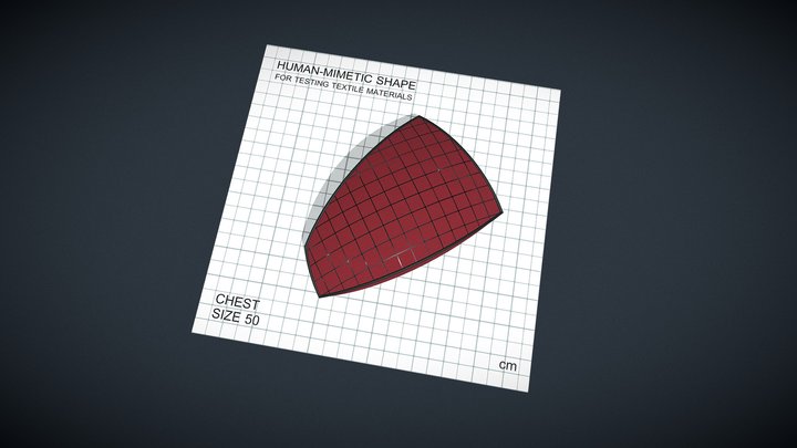 Shape for textile testing - Chest_50 – Kostenloses 3D-Modell STL