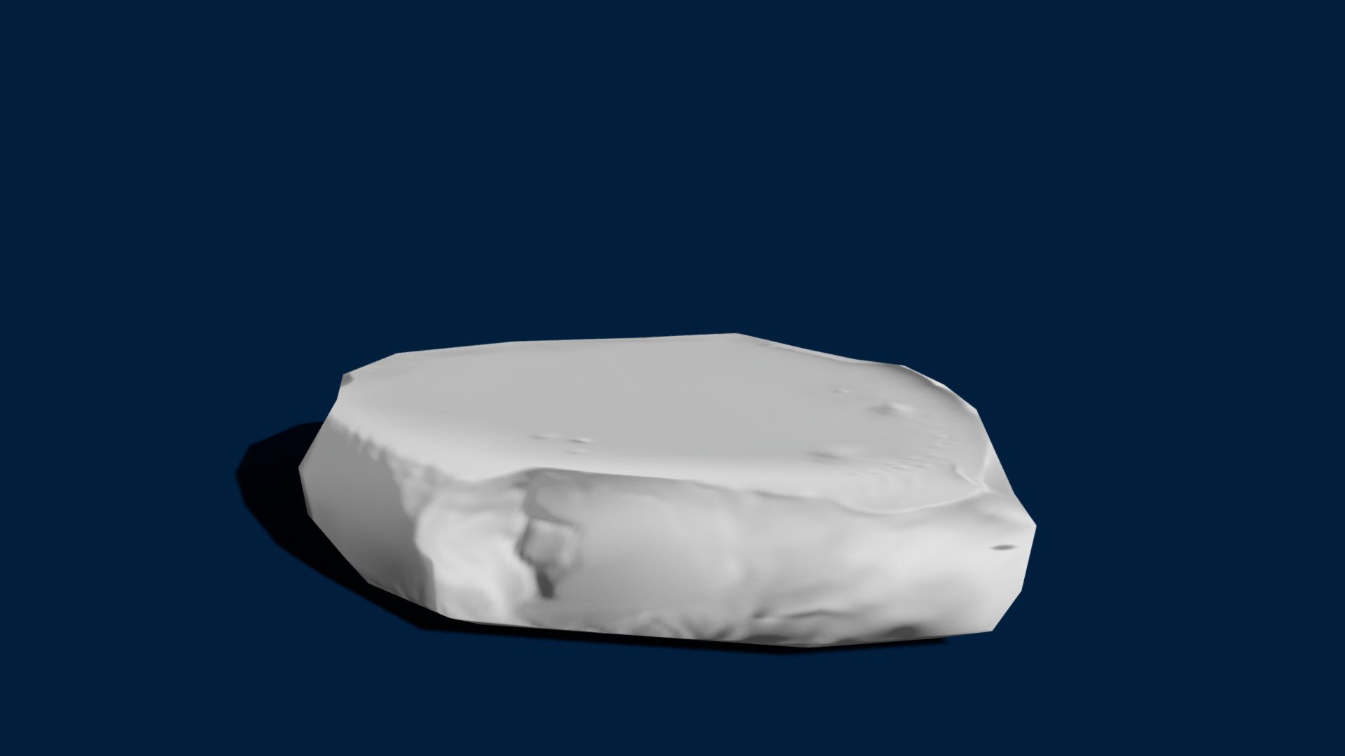 Low-Poly Rubble Figurine Base