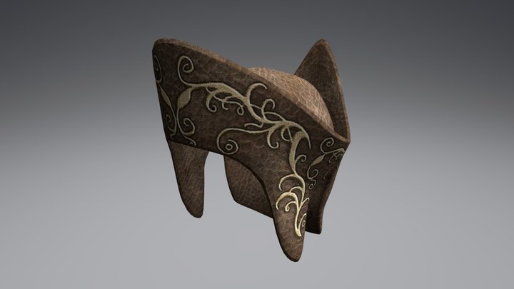 Priest Hat (Fantasy) 3D Model