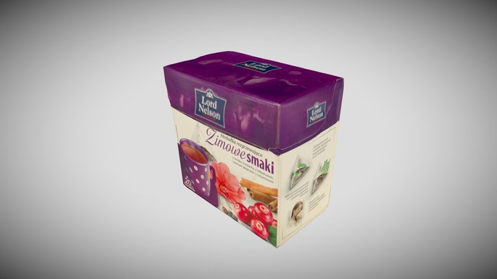 Opakowanie Herbaty BOX 3D Model
