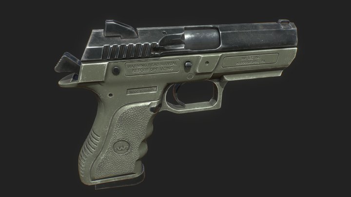 IWI Jericho 941 Pistol 3D Model