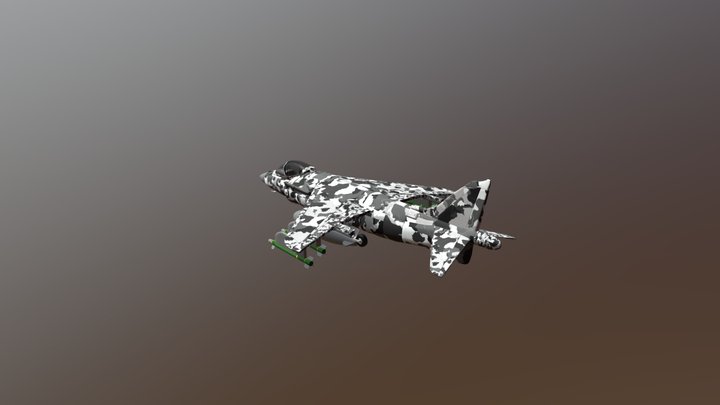 1981 McDonnell Douglas AV-8B Harrier II 3D Model