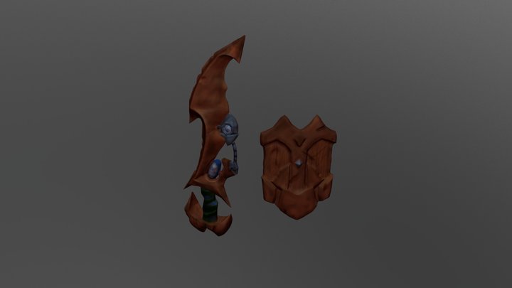 Bronze Dagger 3D Model