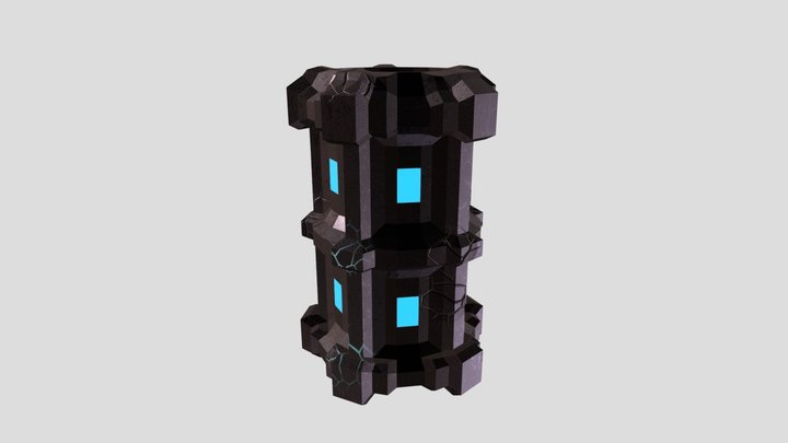 Sci Fi Barrel 3D Model