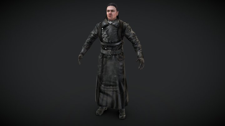 German WWII Officer 3D Model