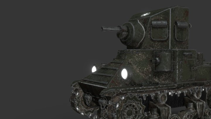 World of Tanks - M2 3D Model