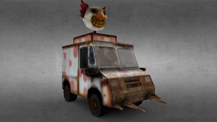 PS1 Sweet Tooth from Twisted Metal TV Show 3D Model