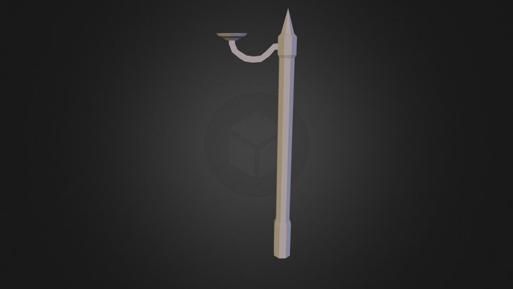 Medieval street lamp 3D Model