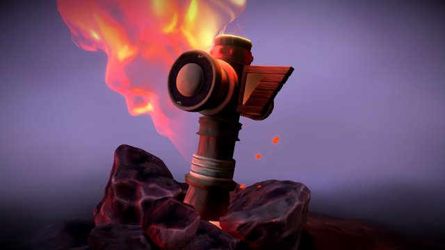 Flametongue Totem 3D Model